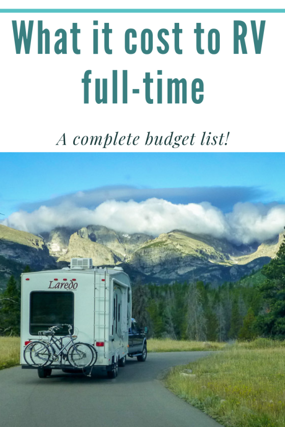 what does it cost to RV full-time