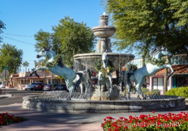 Bronze Horse Fountain Scottsdale Arizona