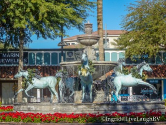 Bronze Horse Fountain Scottsdale Arizona