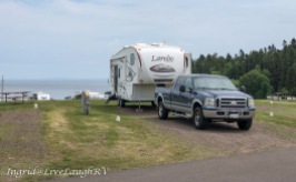 Burlington Bay Campground, Two Harbors, MN. Site #2B