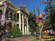 Haunted mansion at Disneyland in October
