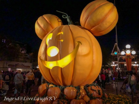 Mickey mouse pumpkin at Disneyland