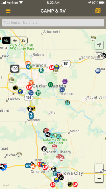 iPhone RV travel apps